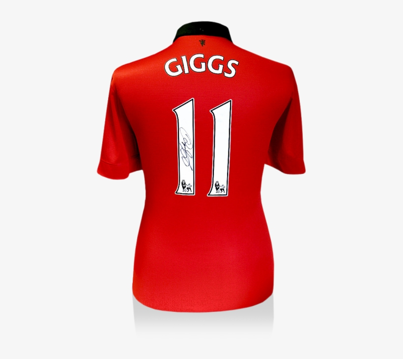 Ryan Giggs Back Signed Manchester United 2013-14 Home - Fred Man Utd Number, transparent png #4847969