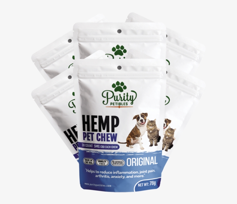 Purity Petibles Hemp Pet Treats 150mg 6 Pcs - Cannabidiol, transparent png #4849058