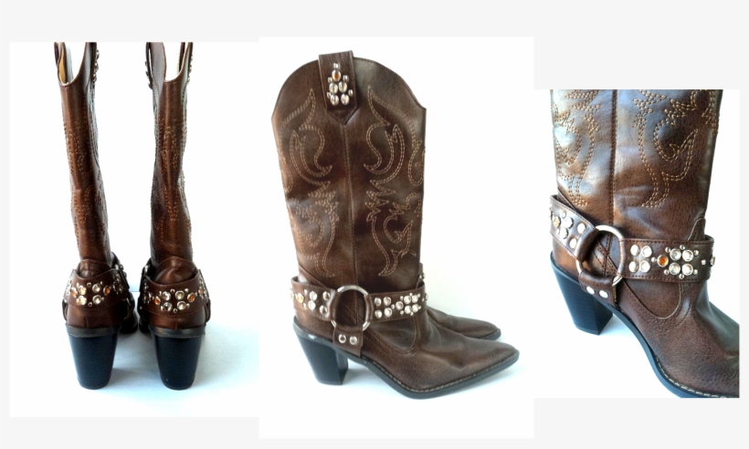 Blinged Out Cowgirl Boots - Riding Boot, transparent png #4849153