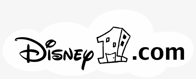 Disney1 Com Logo Black And White - Disney, transparent png #4849829