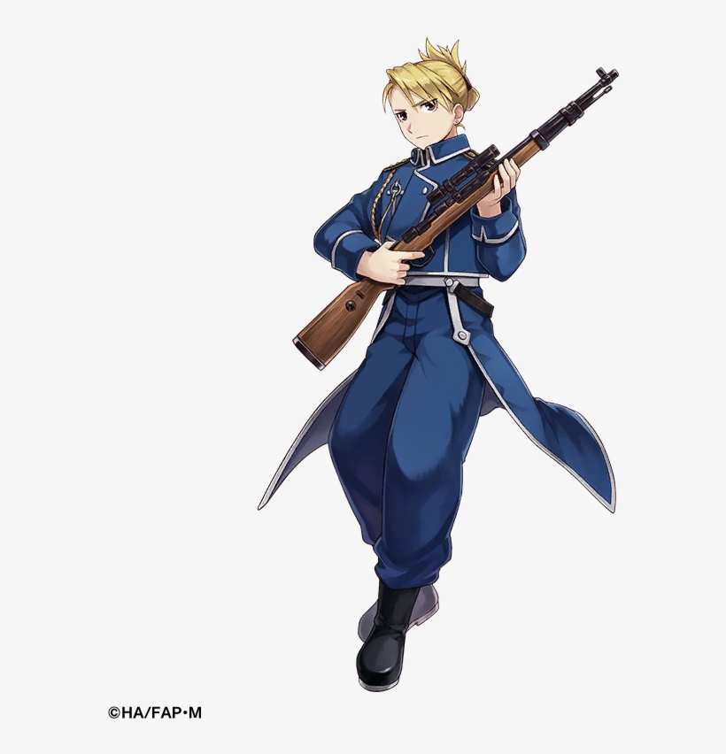 Riza Hawkeye - Cartoon, transparent png #4850439