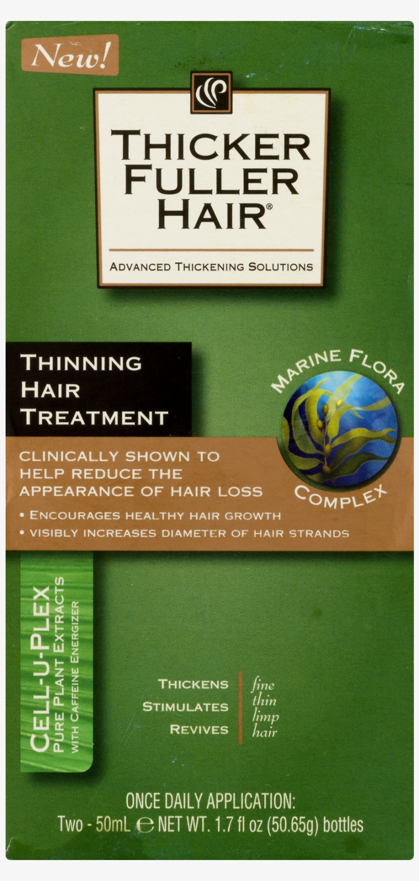 Thicker Fuller Hair® Thinning Hair Treatment 2-1 - Thicker Fuller Hair Thinning Hair Treatment, 2 Count, transparent png #4850659