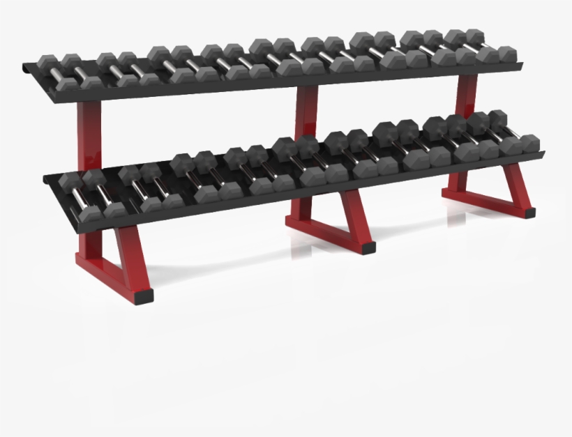 Dynamic 2 Tier Hex Dumbbell Rack - Dumbbell, transparent png #4851009