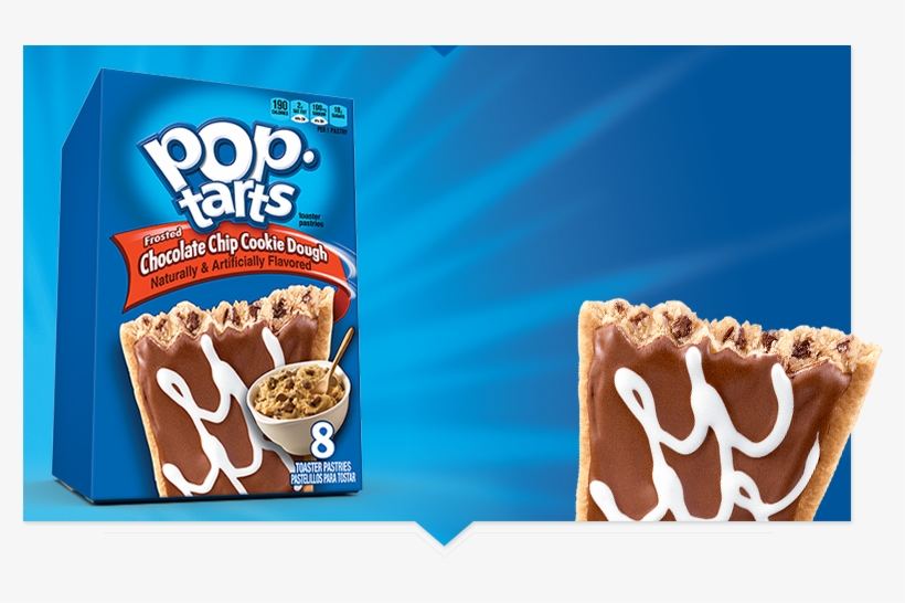 Chocolate Chip Cookie Dough - Pop Tarts Choc Chip Cookie Dough, transparent png #4853068