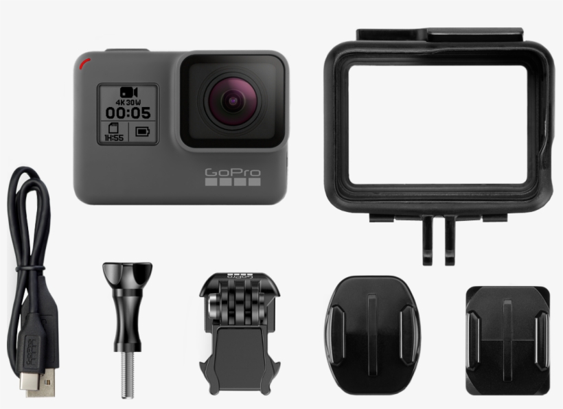 Everything You Need To Get Started - Gopro Hero 5 Basic Accessories, transparent png #4853575