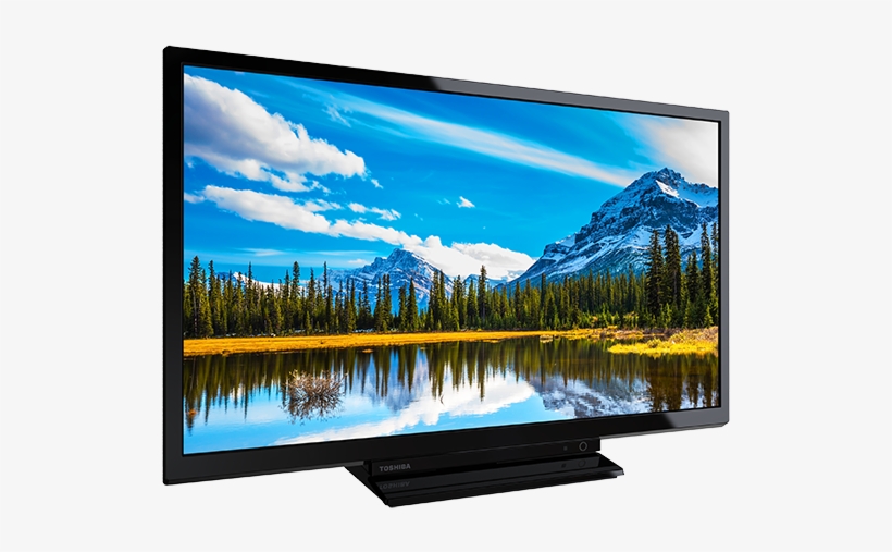 24" Toshiba Hd Ready Dvd Tv Perspective - Toshiba 32l3863db, transparent png #4855065