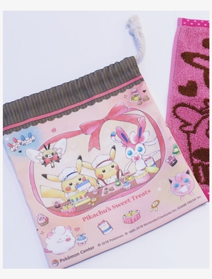 *pokecen* Pikachu's Sweet Treats ~ Drawstring Bag - Pokémon, transparent png #4856337