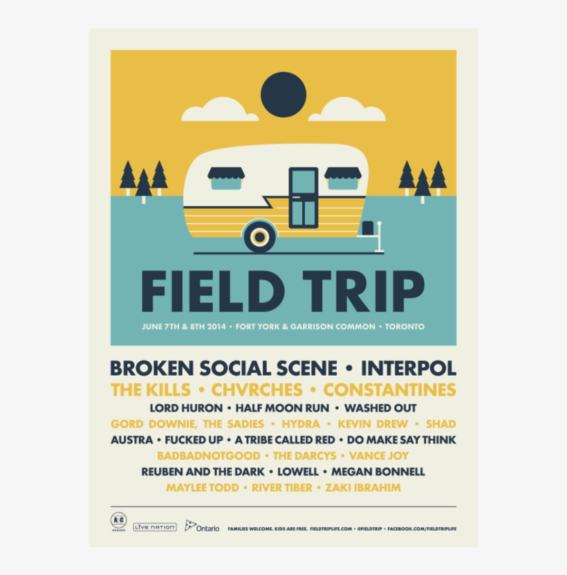 Broken Social Scene, Interpol, The Kills Field Trip - Ross Proulx, transparent png #4858010