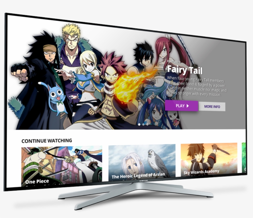 Funimation - Multi-screen - Anime Fairy Tail Render, transparent png #4858726