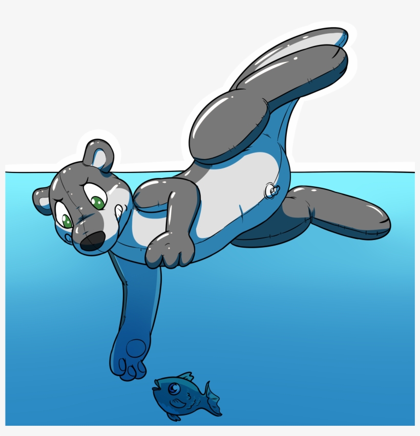 [985] The Woes Of An Inflatable Otter - Otter Inflatable, transparent png #4859041
