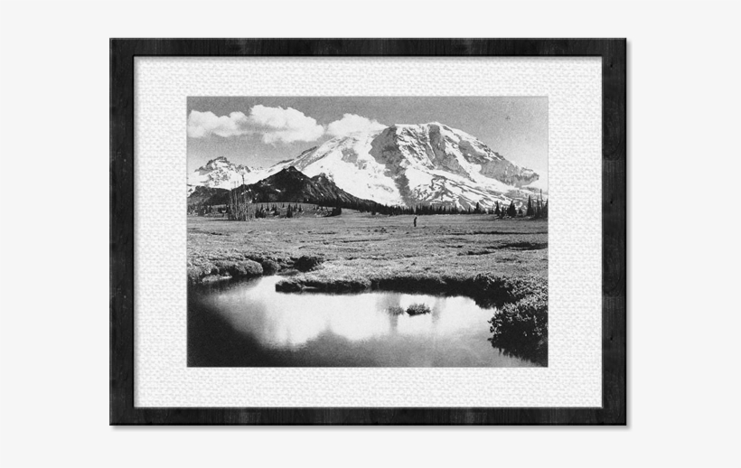 Mountain Lake Framed Print, transparent png #4859358