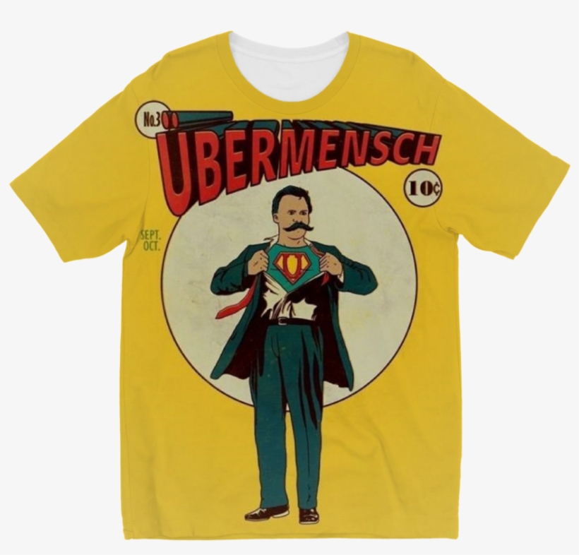 Funny Ubermensch Superman Meme ﻿sublimation Kids T-shirt - Nietzsche Ubermensch, transparent png #4860522