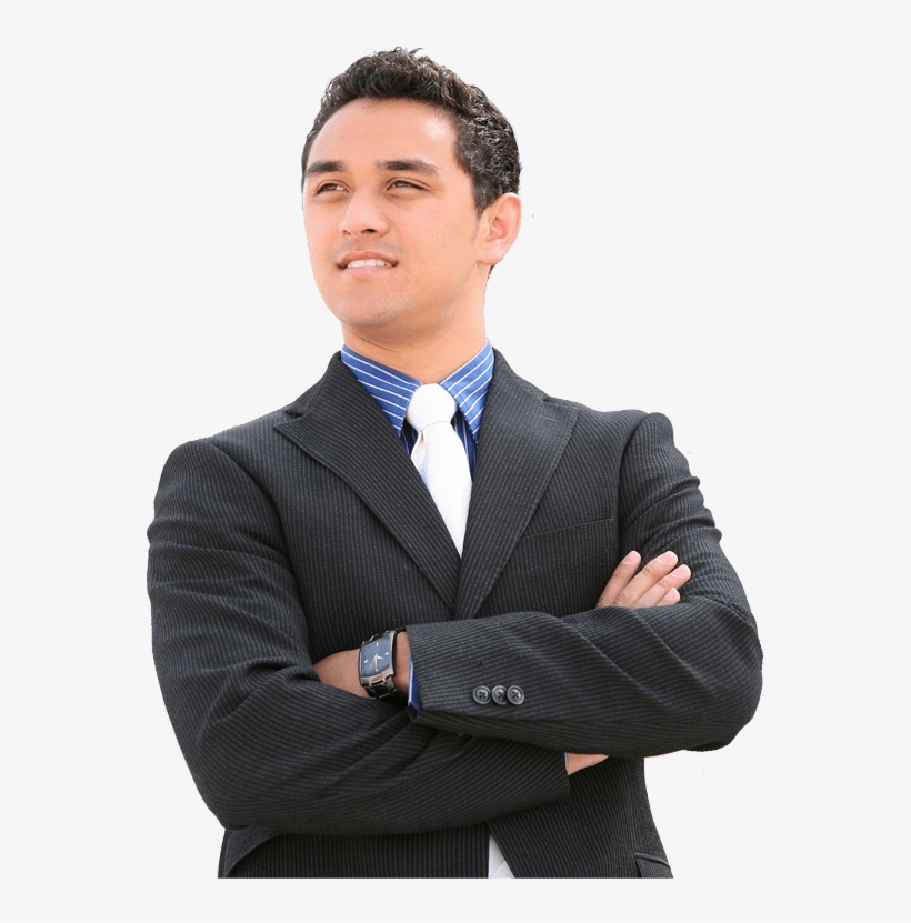 Young-businessman - 50 Promotional Leatherette 8.5" X 11" Frame, transparent png #4861030