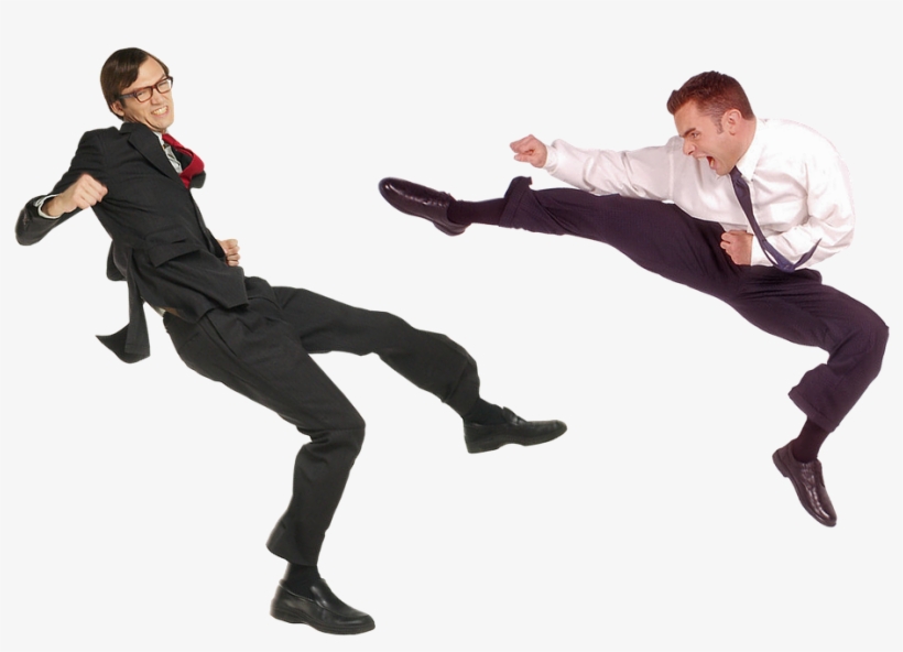Fight, Conflict, Quarrel, Showdown, Battle, Businessman - Драка Пнг, transparent png #4861181