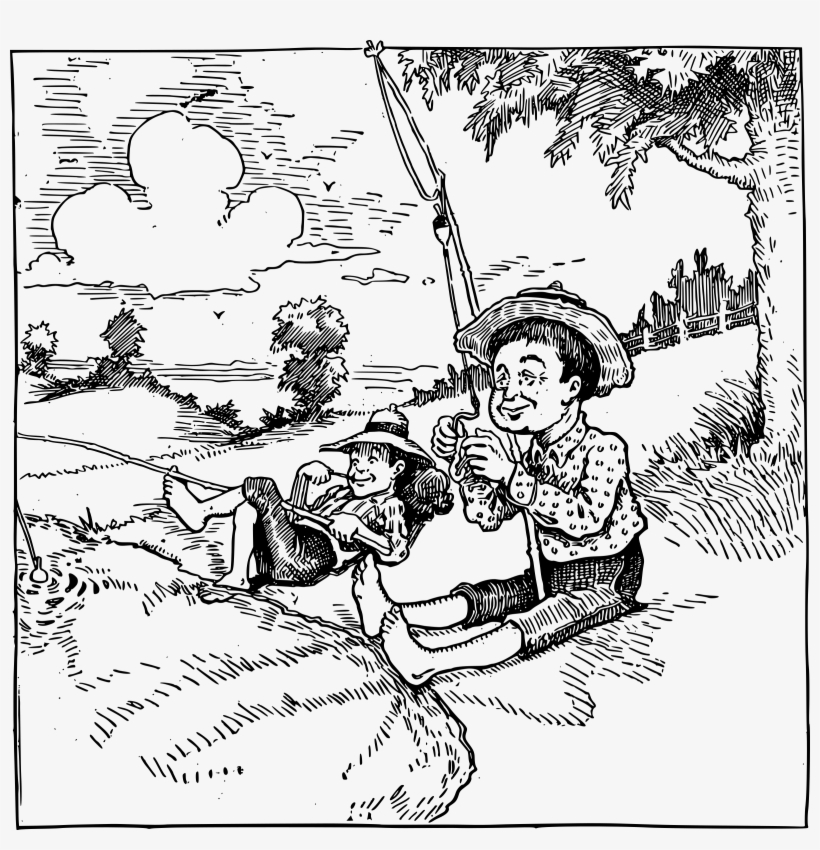 This Free Icons Png Design Of Fishing Boys, transparent png #4861717