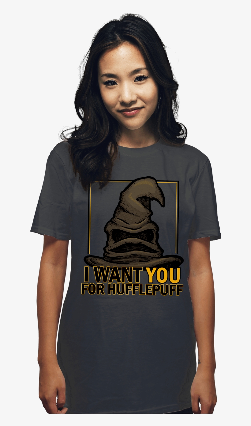 I Want You For Hufflepuff - Tee Shirt Models Vintage, transparent png #4861718