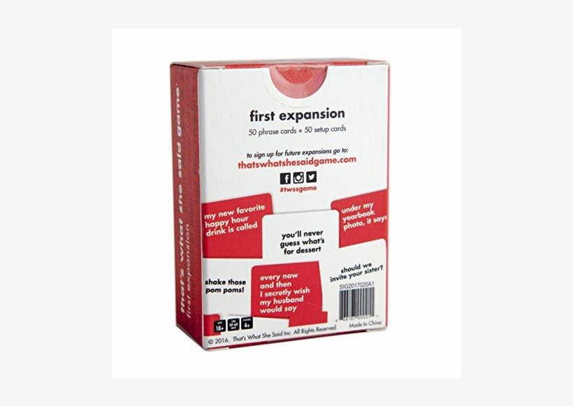 Auction - That's What She Said Game - First Expansion, transparent png #4861867