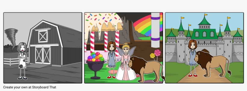 The Wizard Of Oz - Cartoon, transparent png #4863156