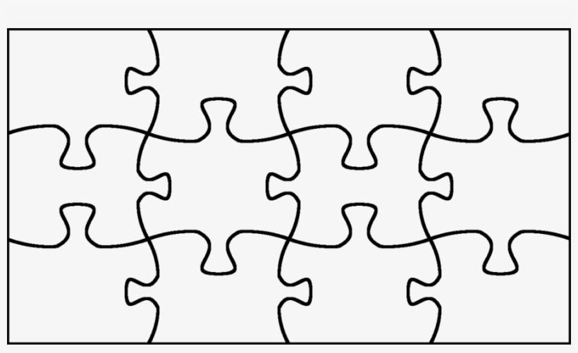 Outline Of A Puzzle - Free Transparent PNG Download - PNGkey