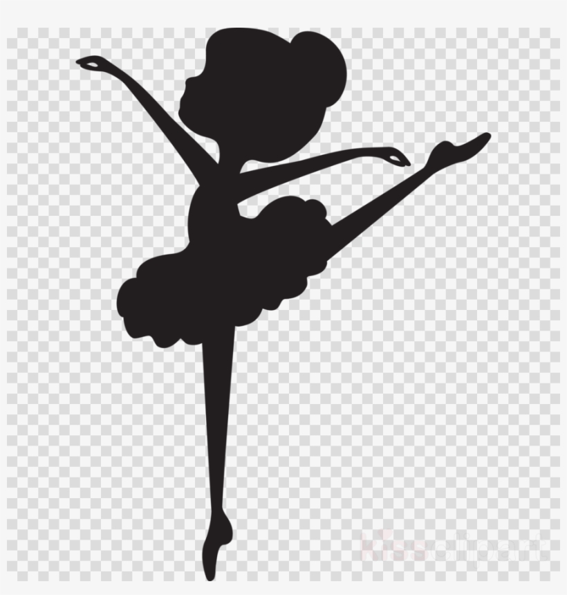 Cute Ballerina Silhouette Clipart Ballet Dancer Clip - Custom Tutu Outfit,create A Tutu,customize A Tutu,custom, transparent png #4864760