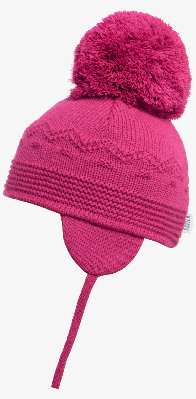 Satila Of Sweden Belle Baby Pink Knitted Big Pom Hat - Sätila, transparent png #4865028