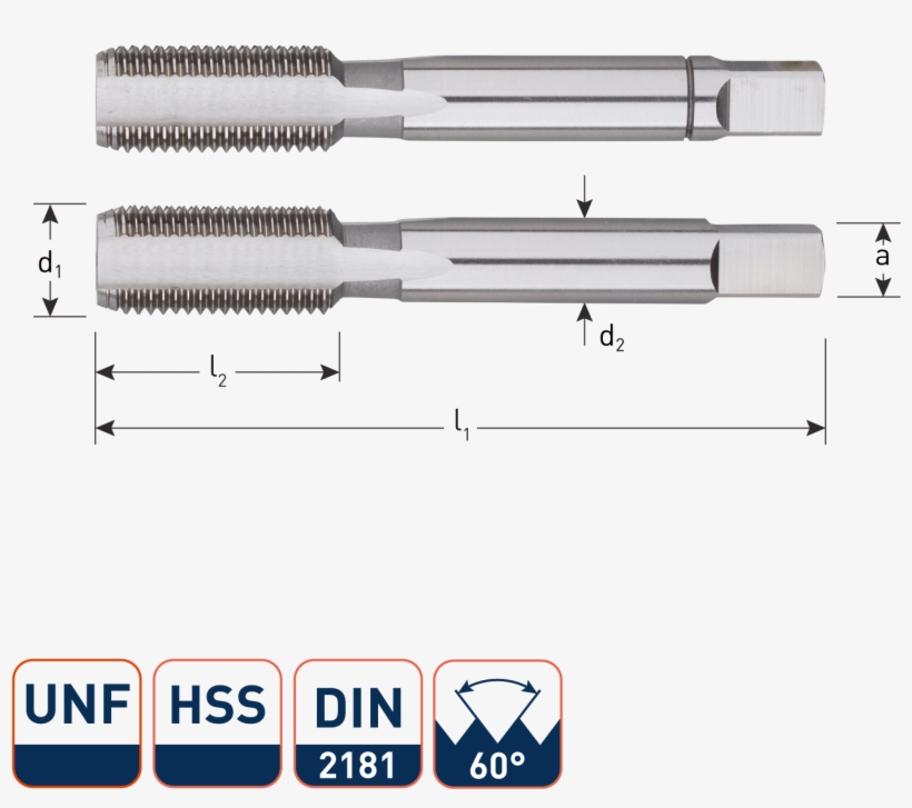 Hss Hand Tap Set, Unified National Fine [unf] - Tap And Die, transparent png #4865297