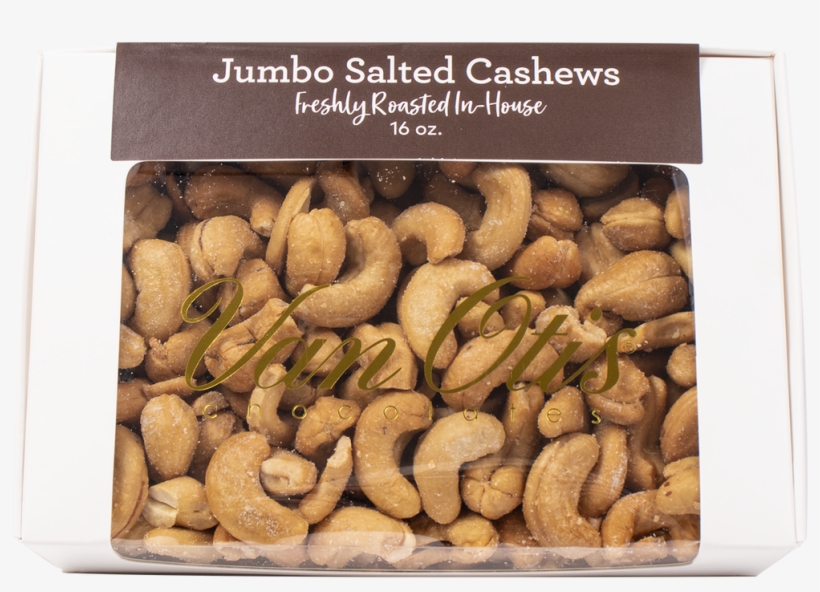 16oz Jumbo Cashews - Van Otis Chocolates, transparent png #4865490