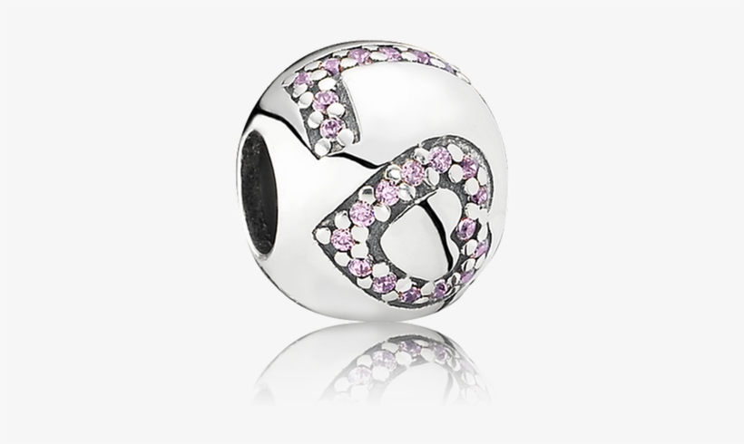 Pandora Love Cz Pink Surrounded By - Pandora Silver Cz Love Charm, transparent png #4865810