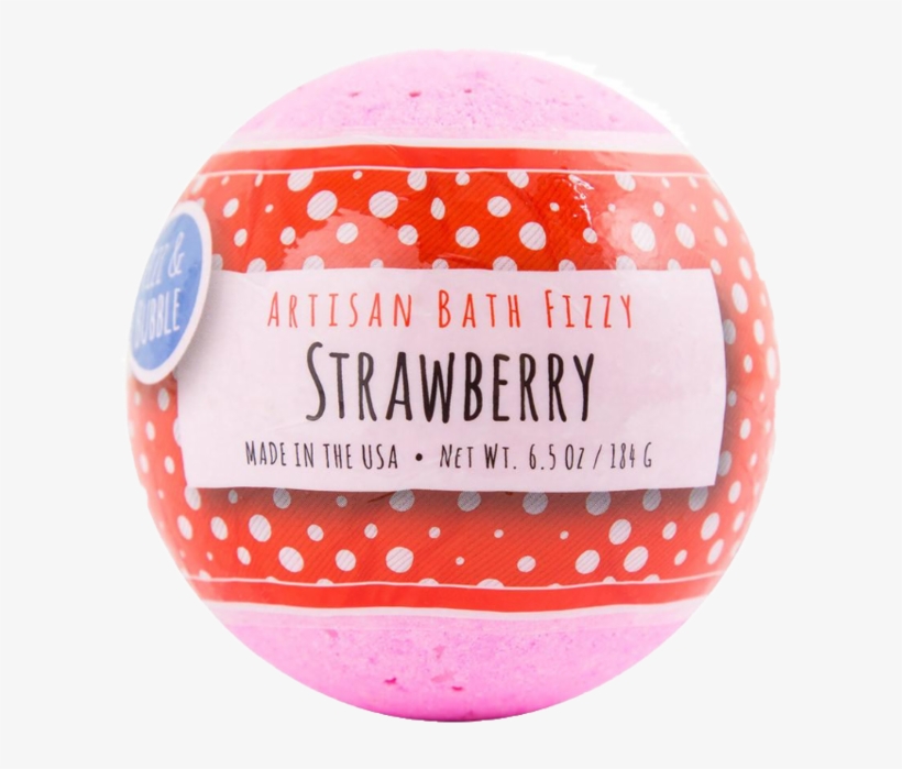 Strawberry Fizz & Bubble Bath Bomb - Polka Dot, transparent png #4866754