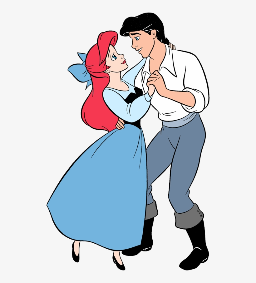 Picture Freeuse Stock And The Little Mermaid - Ariel And Eric Clipart, transparent png #4867029