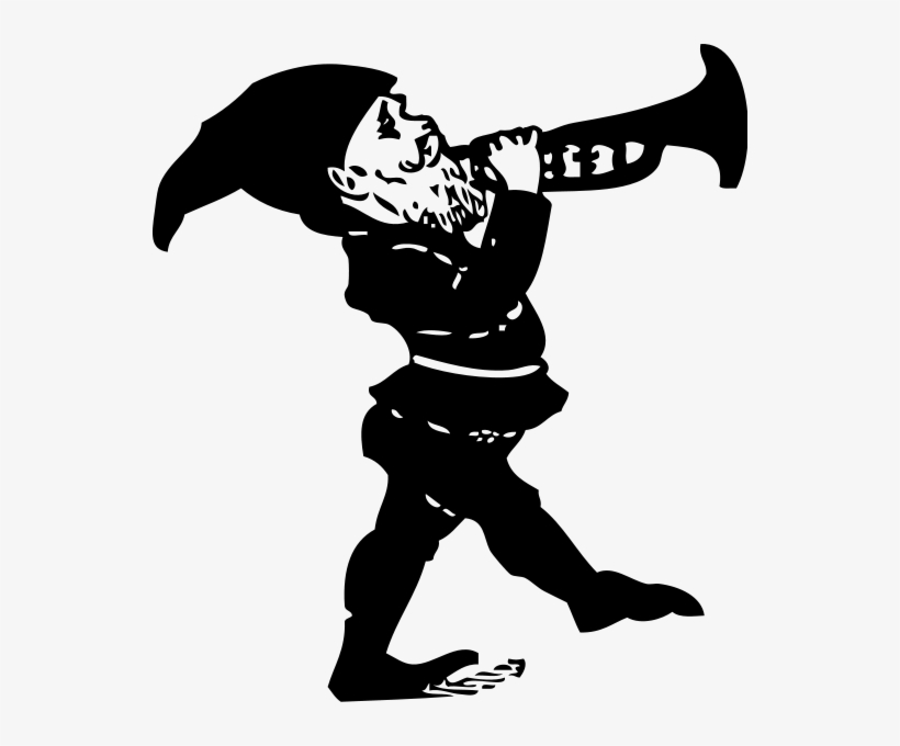 Gnome Playing Horn Png Images, transparent png #4867580