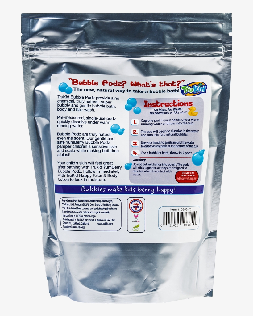 Trukid Bubble Podz, Yumberry Scented Bubble Bath, 60 - Trukid Inc., transparent png #4867758