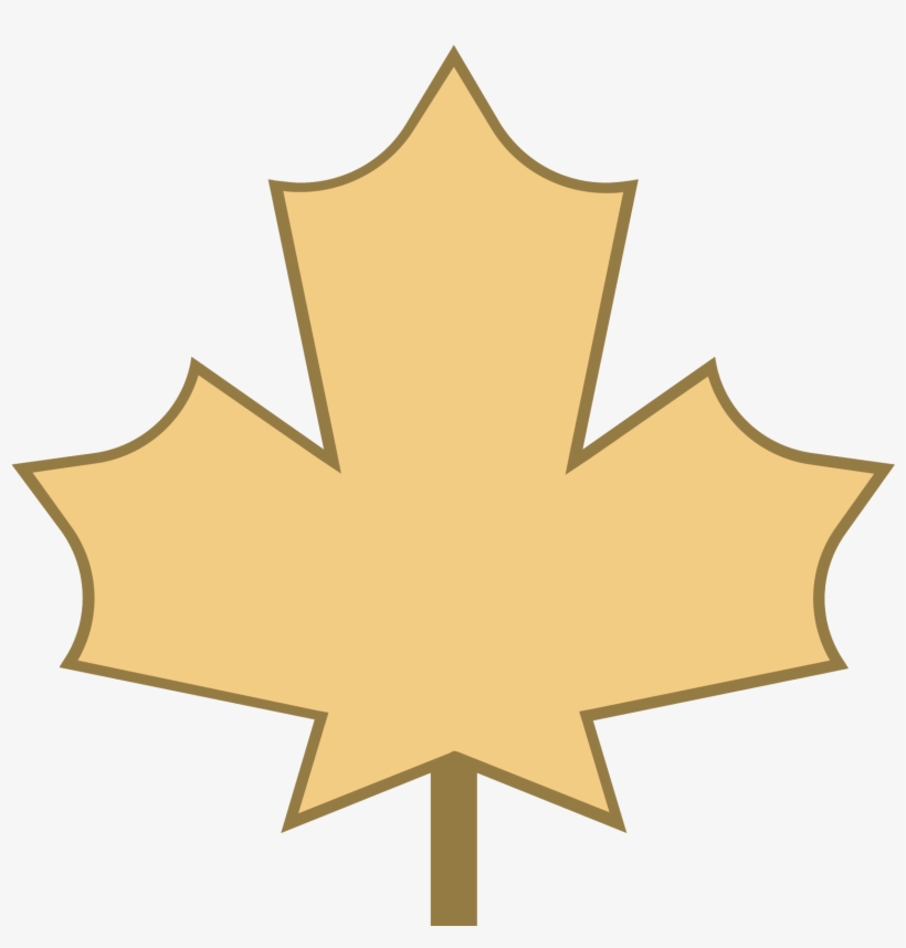 It's A Maple Leaf, Starting At The Bottom With A Curved - Emblem, transparent png #4867974