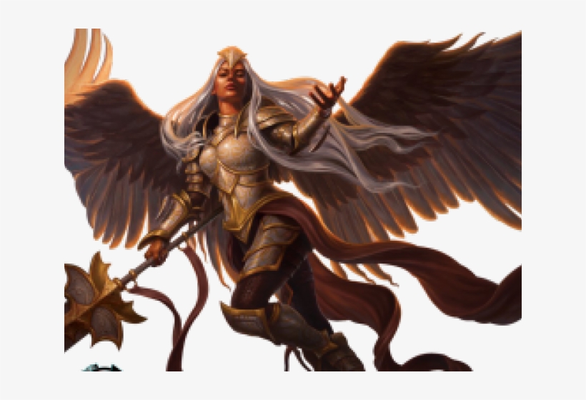 Angel Warrior Png Transparent Images - Magic The Gathering Angelic Field Marshal - Commander, transparent png #4868446