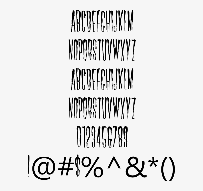 Horror Horror Hotel Example - Calligraphy, transparent png #4868530