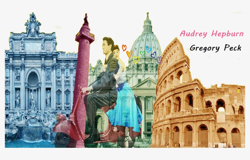 Premiada Audrey Hepburn La Mejor Actriz En 1953, La - Colosseum, transparent png #4869164