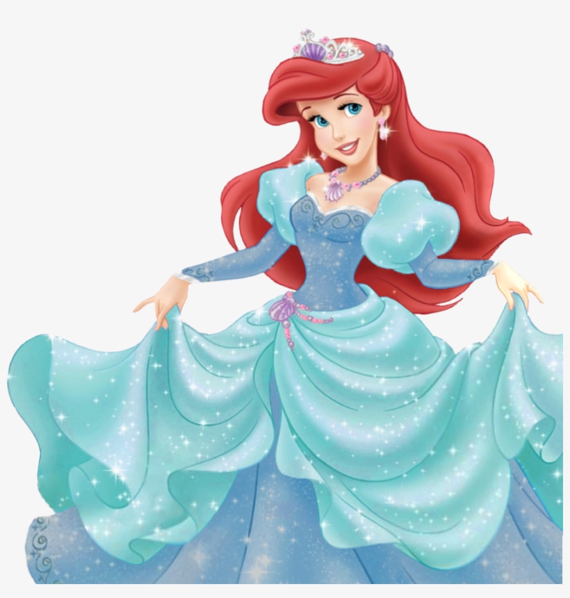 Disney Princess Images Princess Deluxe Ballgown Hd - Disney Princess Ariel Blue Dress, transparent png #4869236