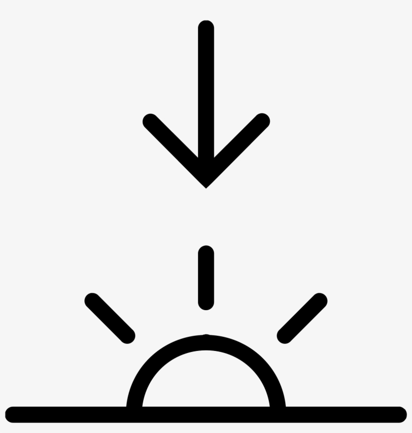 There's A Half Circle With Rays Beaming Off It That - Coucher De Soleil Icone, transparent png #4871320