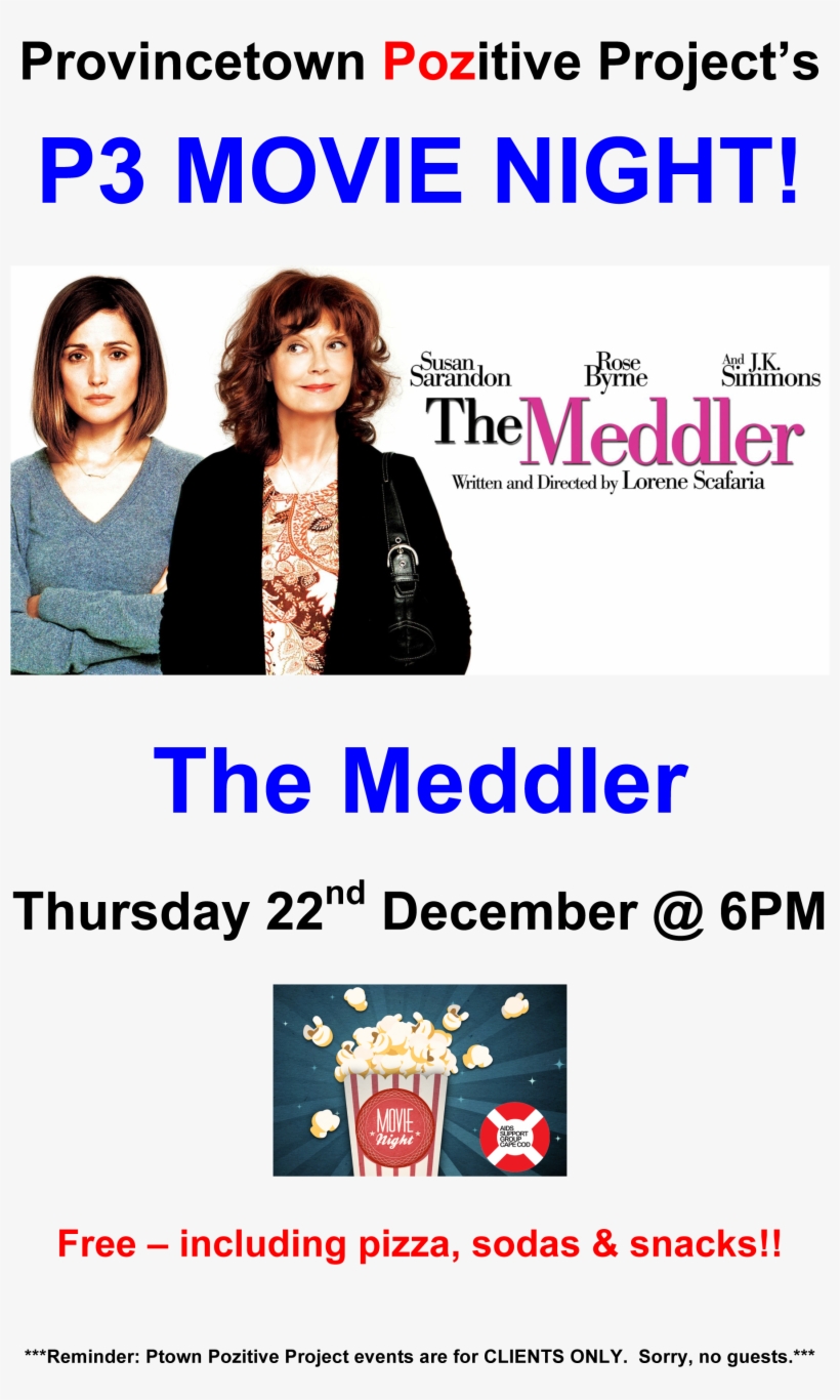 20161222 P3 Movie Night - Meddler, transparent png #4873325