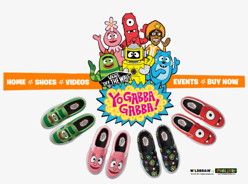 Vans Yo Gabba Gabba Shoes, transparent png #4873753