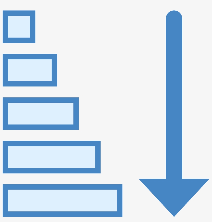 Ascending Sorting Icon - Icon - Free Transparent PNG Download - PNGkey