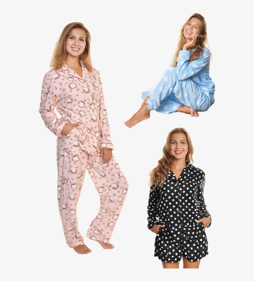 Angelina 3-piece Pajama Set - Pajamas, transparent png #4878151