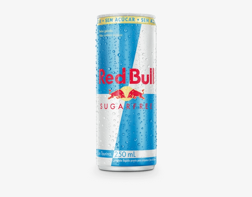 Bebida Energética Red Bull Sugar Free 250ml - Red Bull Sugar Free Can, transparent png #4879031