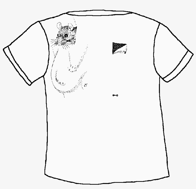 Hole Clipart Rat - Hole In Shirt Drawing, transparent png #4880904