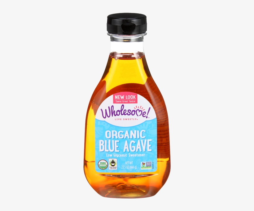Wholesome Sweeteners Organic Blue Agave Nectar 1 Bottle - Wholesome - Organic Blue Agave - 44 Oz., transparent png #4880917