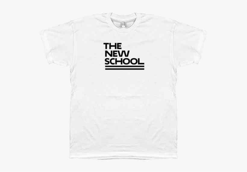 The New School White T-shirt - Merci T Shirt, transparent png #4882613