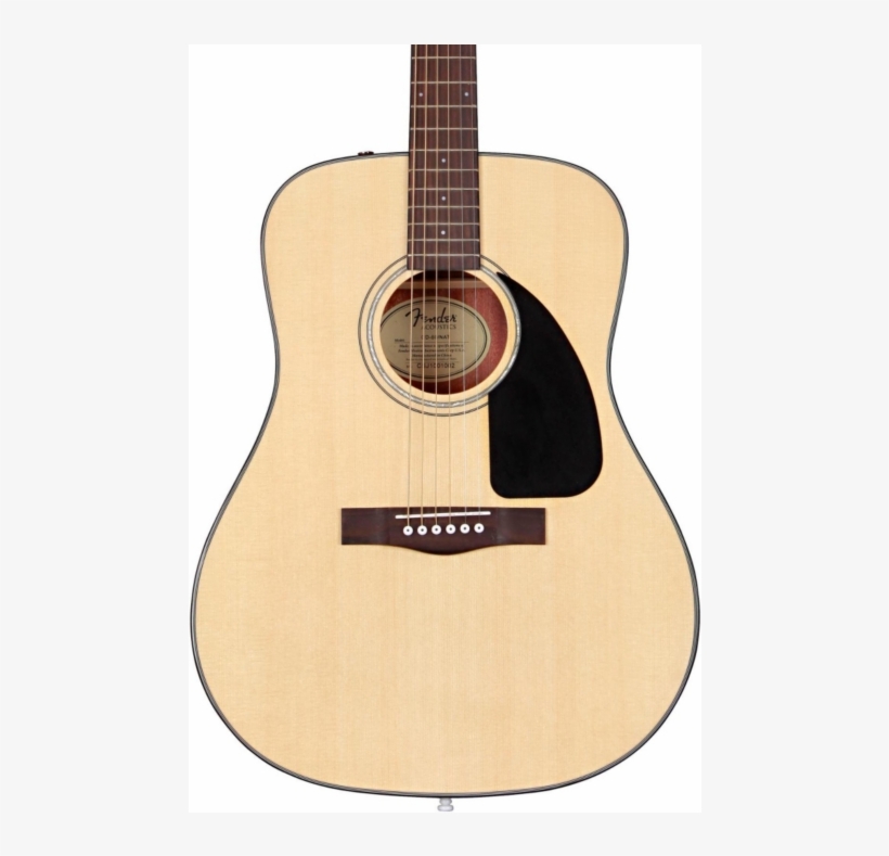 Fender Cd-60 Dreadnought Acoustic Guitar - Fender Cd-60 Na, transparent png #4885473