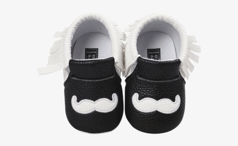 Petite Bello Shoes White / 12 18 Months Little Mustache - Baby Soft Sole Leather Shoes Newborn Girl Toddler Crib, transparent png #4886042