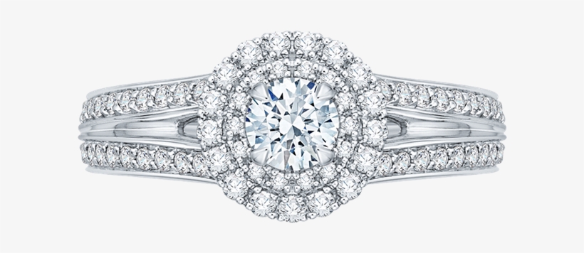Promezza 14 K White Gold Promezza Engagement Ring - Ht254625rd9 Platinum Tacori Petite Crescent Engagement, transparent png #4886833