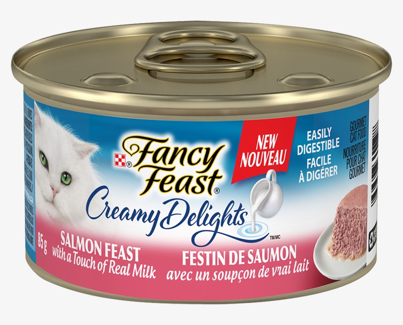 Purina® Fancy Feast® Creamy Delights™ Salmon Feast - Fancy Feast Creamy Delights Cat Food, Gourmet, Chicken, transparent png #4887418